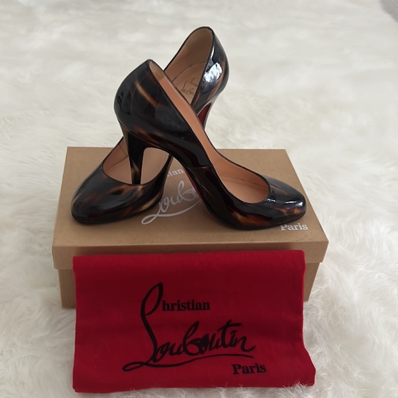 Christian Louboutin Shoes - Christian Louboutin Ron Ron Tortoise Shell Pumps Size 40